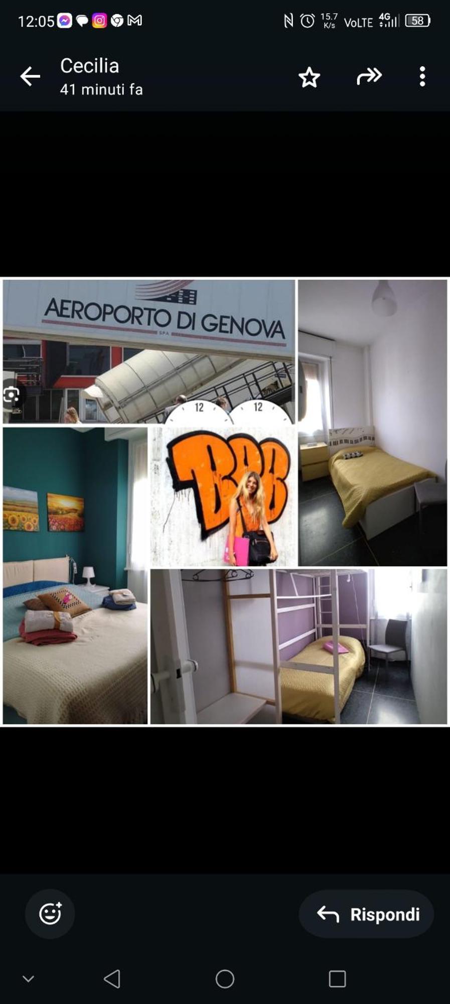 Trilocale Cecilia'S Studio Genua Exteriör bild